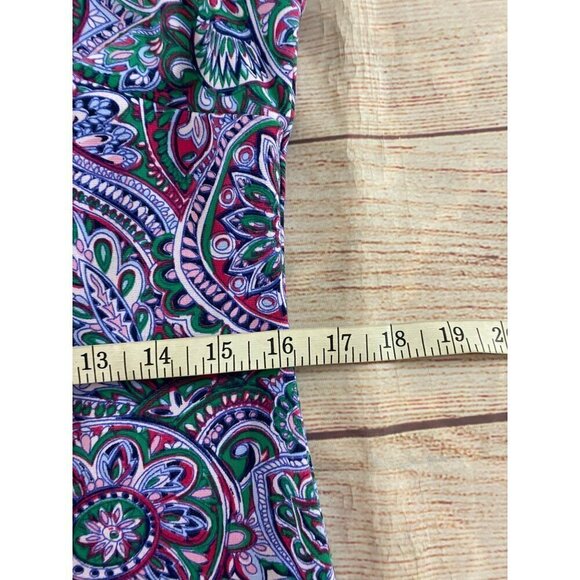 Talbots Women's Paisley Print Mulit Color A Line Dress - P - Picture 5 of 13